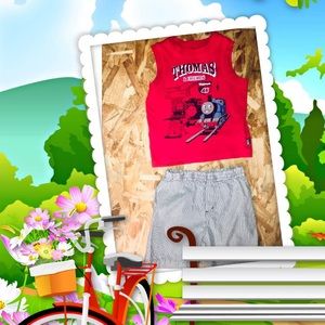 Thomas the Train Summer Outfit